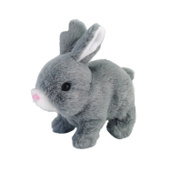 Plush Electronic Toy Rabbit Simulation Bunny Walk Bark Doll Educational Kid Gift