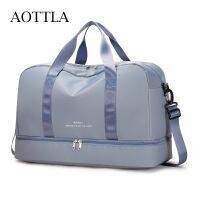 AOTTLA กระเป๋าไนลอนสำหรับกระเป๋าถือสตรี,กระเป๋าใหม่กระเป๋าเดินทางสำหรับผู้หญิงกระเป๋าสะพายไหล่แฟชั่นผู้หญิงลำลองกระเป๋าเดินทางของกระเป๋าบุรุษสะพายเฉียง