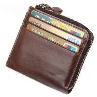 RFID Blocking Genuine Leather Wallets for Men Small Wallet with Card Holder Male Coin Purse Mini Purses for Woman