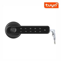 Tuya APP Smart Fingerprint Password Single Latch Deadbolt Lock For Indoor Door Used