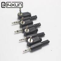 2pcs 2.5mm / 3.5mm 2Pin 3Pin 4Pin Audio Plug Mono Setreo Headset jack Headphone Connector Microphone DIY Parts Black