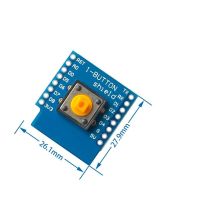 ☊▨ Button Shield for Wemos D1 Mini ESP8266 WIFI module with unsoldered header pins