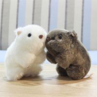 การตกแต่งบ้าน PENGY หนูจำลองของเล่นสำหรับเด็กของขวัญเด็ก18-25ซม. สัตว์ป่า Wombat ตุ๊กตาผ้ากำมะหยี่ของเล่นของเล่นกำมะหยี่ยัดไส้หนูกำมะหยี่หนูตะเภา