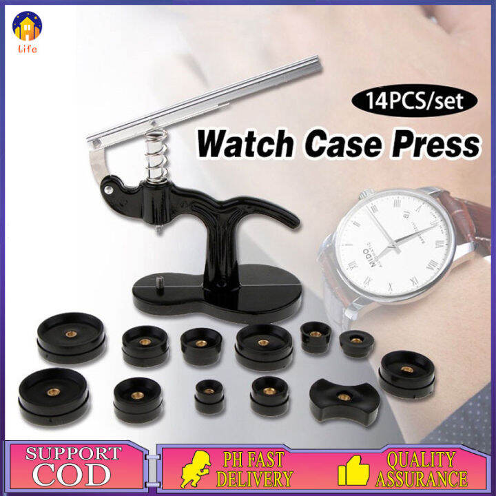 14Pcs Watch Press Set,18Mm To 50Mm Watch Case Closer,Watch Repair Kit