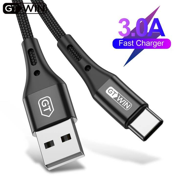 gtwin-usb-type-c-3ม-สำหรับ-xiaomi-samsung-huawei-usb-c-3a-โทรศัพท์มือถือชาร์จแบบเร็ว-type-c-ชาร์จ-usb-สายชาร์จ-usb