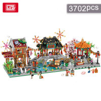 LOZ 1924 Architecture Merry Christmas House Building Blocks Architectures model Assembly Toy Christmas Gift for Children adults