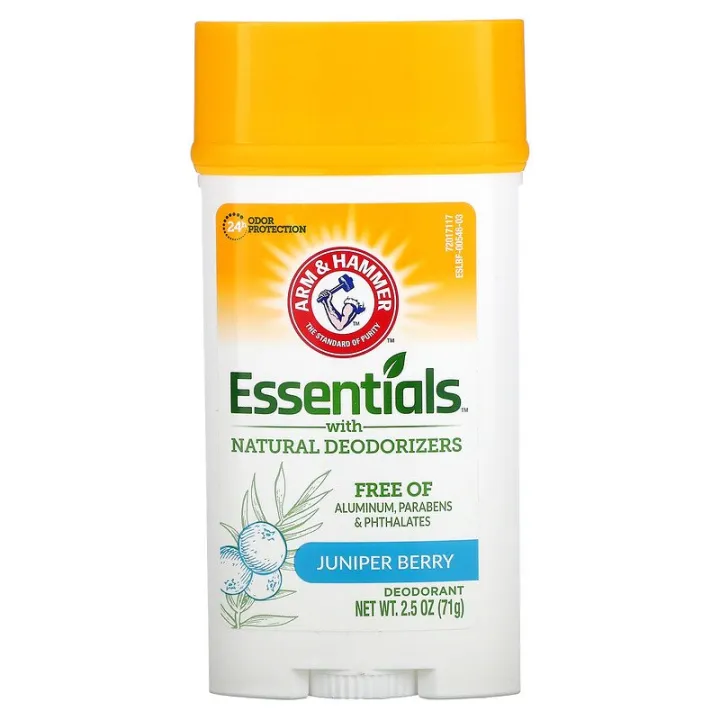 Arm & Hammer Essentials, Natural Deodorant, Clean, Juniper Berry, 2.5oz ...