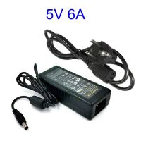 อะแดปเตอร์เอซีดีซี5V 6A พร้อมชิป IC 5V6A อะแดปเตอร์หม้อแปลงตัวชาร์จ30W พร้อมสายเคเบิ้ล AC สำหรับกล้องวงจรปิดไฟแถบไฟ LED