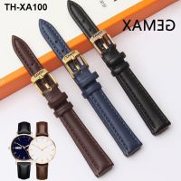 watch strap womens genuine leather orange patternless 12 14 16 20mm belt chain accessories