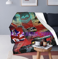 （xzx  31th）  (all in stock xzx180305)red bull f1 Racing Blanket Throw Blanket Reversible Formula Cars Cuddly Blankets Racing Flannel Blankets for Adult Children for Couch Bed Chair Office Sofa Camping Four Seasons 07