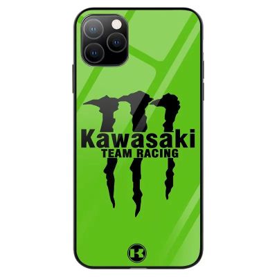 เคสสำหรับไอโฟนโทรศัพท์กันกระแทก Kawasaki 14 /Pro/plus /Pro Max/ 13/12/11กระจกป้องกัน