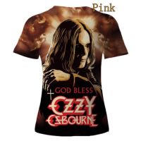 2023ฤดูร้อนใหม่ผู้ชาย3D พิมพ์ Ozzy Osbourne เสื้อยืด