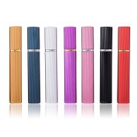 Metal Case Glass Tank Perfume Bottle Aluminum Nozzle Spray Refillable Bottle Parfum Cosmetic Glass Container