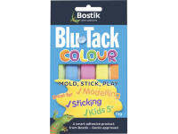 กาวดินนำ้มันสี ไร้สารเคมีเหมาะสำหรับเด็ก Bostik Blu-Tack Colour The Original Re-usable Adhesive 75 g.(Made in Australia)