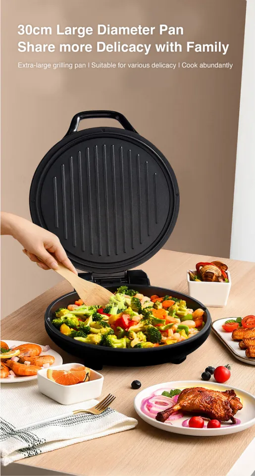 Joyoung Electric Non-stick Double Sides Grill Pan 1500W l Electric Baking  Pan l Double-sided Heating Vegetable Cooking Pan Lazada Singapore