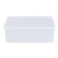 3.3L Single Layer Plastic Crisper Rectangular Transparent Storage Box Dry Food Storage Container With Lid For Home Kitchen Bar