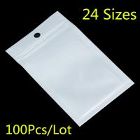 【CC】 100PCS Small / Zip Lock Plastic with Transparent Ziplock Poly Hole