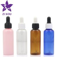 【YF】☌❖۞  5Pcs 50ml Makeup Glass lid with Dropper Refillable Bottle Esstenial