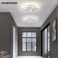 DOOMYHOME คริสตัลอะคริลิกใสสร้างสรรค์ใหม่ไฟเพดาน LED ที่ทันสมัยห้องนั่งเล่นห้องทำงานห้องห้องนอนทางเดินห้องโถงทางเดินโคมไฟในร่ม