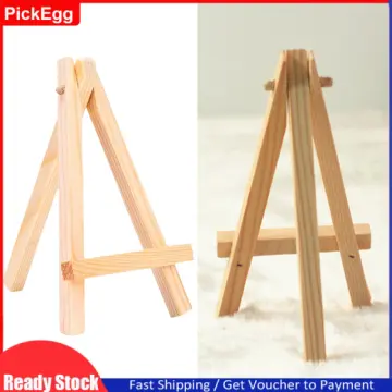 12pcs Mini Wooden Display Easels 7*12cm Wood Easel Stand for Phone Photo  Frame Painting Art