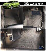 พรมปูพื้นรถยนต์NEW YARIS 2018 ลายสนุ๊กสีดำ เต็มคัน