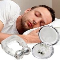 【hot】✿ Magnetic Anti Snoring Device Silicone Snore Stopper Clip Tray Sleeping Aid Apnea Guard Night With