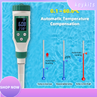 Keykits-อาหารดิจิตอล0.00-14.00 PH Meter เซ็นเซอร์ความแม่นยำสูงอัจฉริยะอุณหภูมิความเป็นกรดทดสอบ BT Mobilephone APP ควบคุมสำหรับการต้มผลไม้ชีสเนื้อกระป๋อง