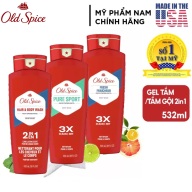 Sữa tắm gội nam 2in1 Gel Old Spice 532ml Pure Sport , Fresh , Timber thumbnail