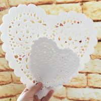 【YF】❍✒  100pcs 4  5.5  10cm 14cm Paper Doilies Food Mats Wedding Decoration