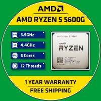 ใหม่ AMD Ryzen 5 5600กรัม R5 5600กรัม3.9กิกะเฮิร์ตซ์หกแกนสิบสองเกลียว65วัตต์เครื่องประมวลผลซีพียู L3 = 16เมตร100-000000ซ็อกเก็ต252 AM4ไม่มีพัดลม