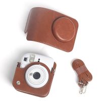 Protective Cover Photography Brown Storage Bag Instant Camera with Adjustable Strap Case For Fujifilm Instax Mini 12