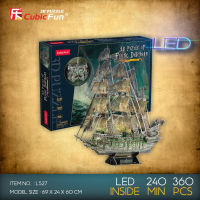 จิ๊กซอว์ 3 มิติ เรือฟลายอิงดัตช์แมน Flying Dutchman LED L527 เรือปีศาจ แบรนด์ Cubicfun ของแท้ 100% สินค้าพร้อมส่ง