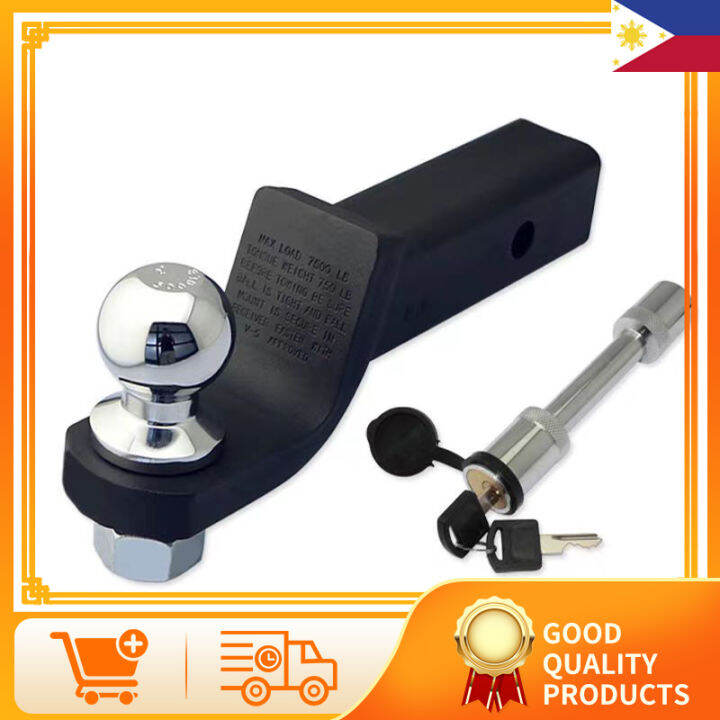 UNIVERSAL Trailer Hitch Mount with 2Inch Ball & Pin, Fits 2in