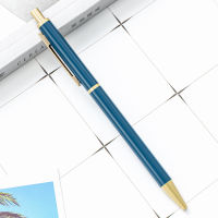 [In stock] ปากกาลูกลื่นแบบกดสดขนาดเล็กเครื่องเขียนนักเรียนของขวัญปากกาโฆษณาตัวอักษร logo สร้างสรรค์ลูกอมสีปากกาโลหะ