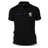 เปอโยต์Peugeot Polo เสื้อยืดผ้าฝ้ายพิมพ์ลายขนาดใหญ่สําหรับผู้ชาย