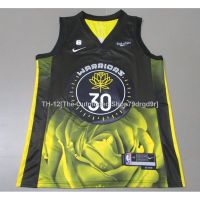 ☌ 2023 new men Golden State Warriors 30 Stephen Curry flowers black embroidery basketball jerseys