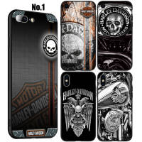 QS33 Harley Davidson หัวกะโหลกซิลิโคนนิ่ม,เคสโทรศัพท์สำหรับ Iphone 11 12 13 Pro XS Max Mini X XR SE 5 5S 6 6S 7 8 Plus เคส TPU