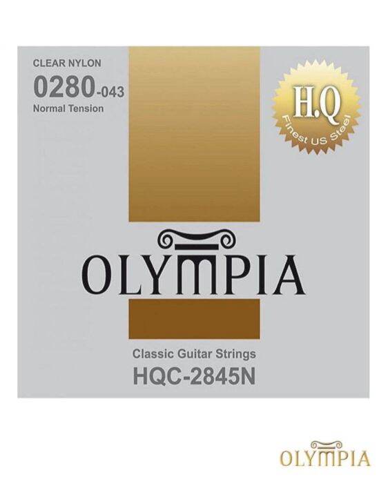 olympia-hqc-2845n-สายกีตาร์คลาสสิค-แบบ-clear-nylon-ของแท้-100-normal-tension-0-0280-0-043