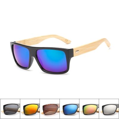 ✁✴ Classic Bamboo Wood Sunglasses Brand Design Men Women Coating Mirror Sun Glasses Retro Glasses UV400 Shades Gafas De Sol