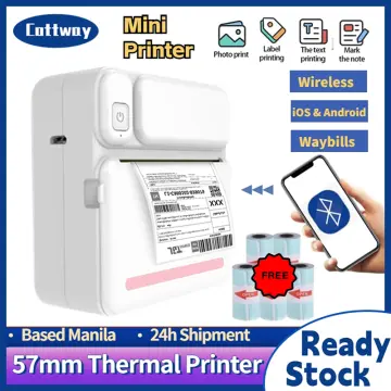 Mini Portable Thermal Printer 300 DPI - Blue 