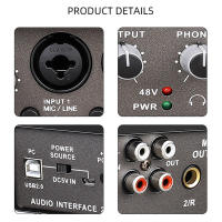 Q-24 Audio Interface การ์ดเสียง 2 in 4 out Monitor Electric Recording Profession