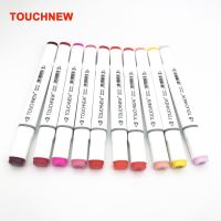 TOUCHNEW Art Markers 10Pcs Colors Artist Dual Headed Marker Set Manga Design School Drawing Sketch Pen Supplies