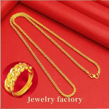 Golden necklace set with on sale price