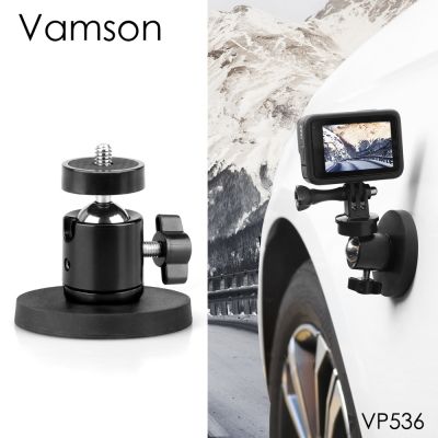 Vamson For Gopro Hero 11 10 9 Neodymium Magnets For Gopro Insta360 DJI Camera Magnetic Mount With 1/4 Thread Stud Accessories