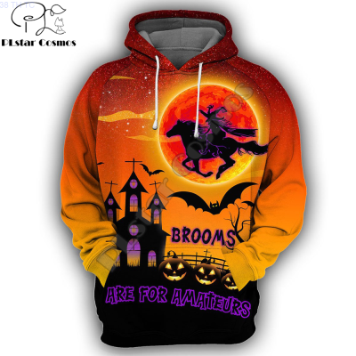 New Plstar Cosmos 3d Witch Halloween Hoodie Fashion Printed Mens Tdd67 Casual Headwear, Available for Both Men And Women in Autumn popular
