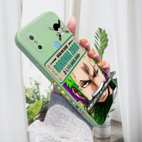 เคส PMP สำหรับ Xiaomi 6 Xiaomi 6X รูปการ์ตูนสุดเจ๋ง Zoro เคสโทรศัพท์แบบขอบสี่เหลี่ยมปลอกซิลิโคนเหลวคลุมทั้งหมดเคสป้องกันกล้อง