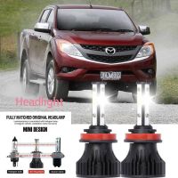 หลอดไฟหน้ารถยนต์ LED LAI 40w 6000k สีขาว สําหรับ MAZDA BT-50 2007-2023 2PCS