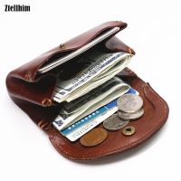2021 Genuine Leather Wallet For Women Cowhide Vintage Handmade Female Small Clutch Purse Card Holder Coin Pocket Money Bag Lady