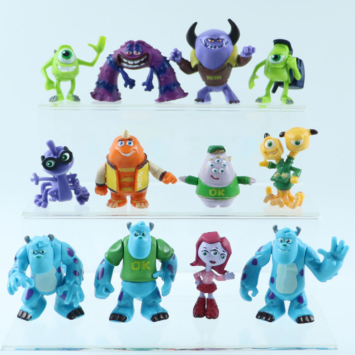 12pcs-monsters-university-action-figure-sullivan-mike-boggs-perry-art-model-dolls-toys-for-kids-gift-collection