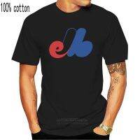 Montreal Expos T-Shirt Vintage Baseball - Standard With Expos T-Shirt Black Men Basic Models Tee Shirt